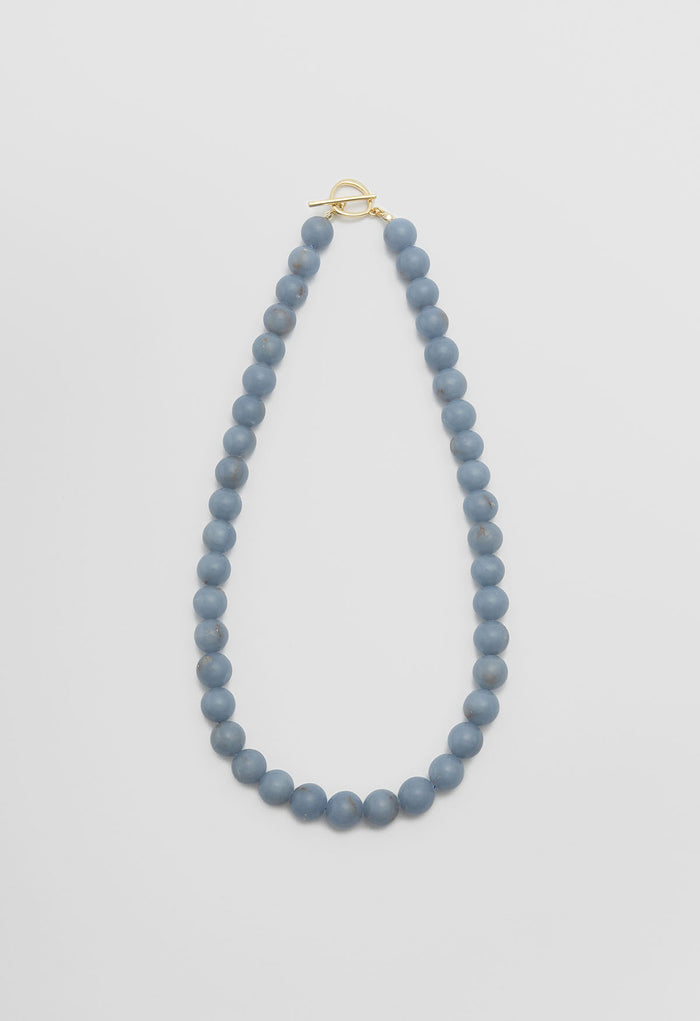 Sun Ray Necklace Angelite Gold 10mm