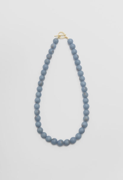 Sun Ray Necklace Angelite Gold 10mm