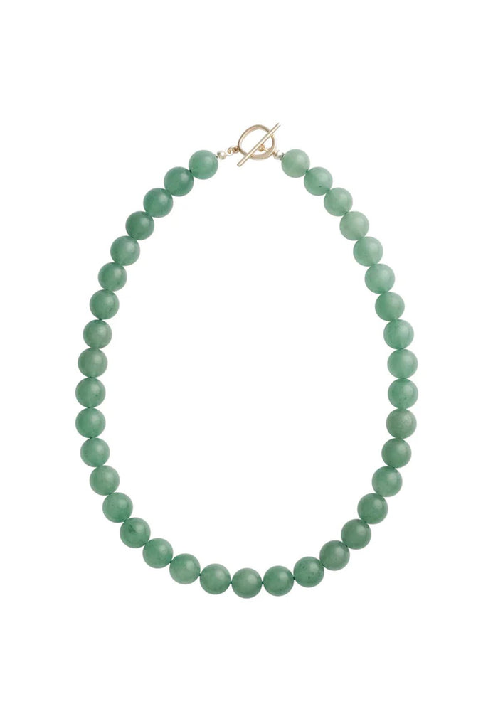Sun Ray Necklace Aventurine Gold 10mm