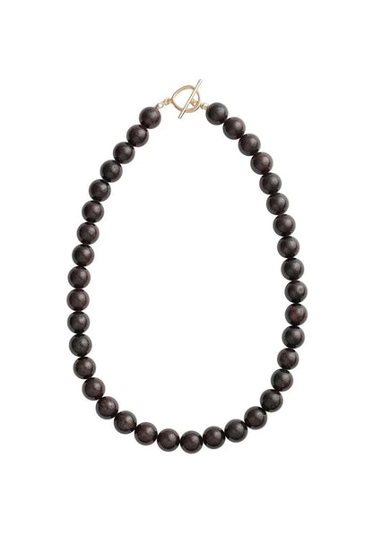 Sun Ray Necklace Garnet Gold 10mm