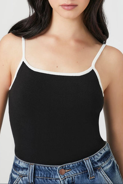 Sweater-Knit Cami Bodysuit