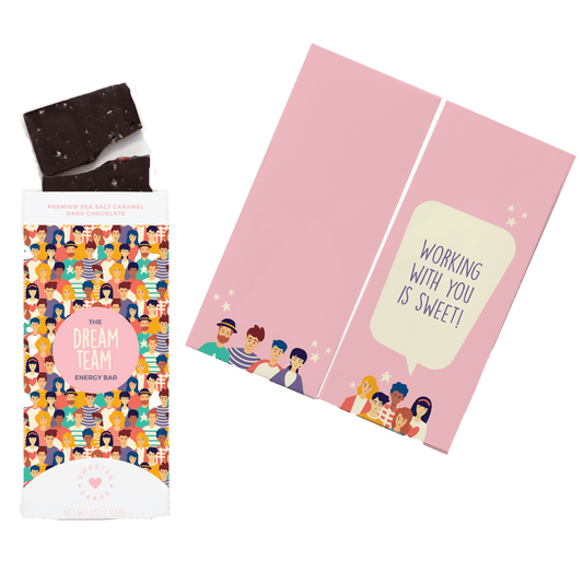 Dream Team Custom Sweeter Cards Greeting Card Chocolate Bars - Corporate Gifts
