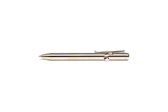 Short Custom Tactile Turn Bronze Bolt Action Pen - Corporate Gifts