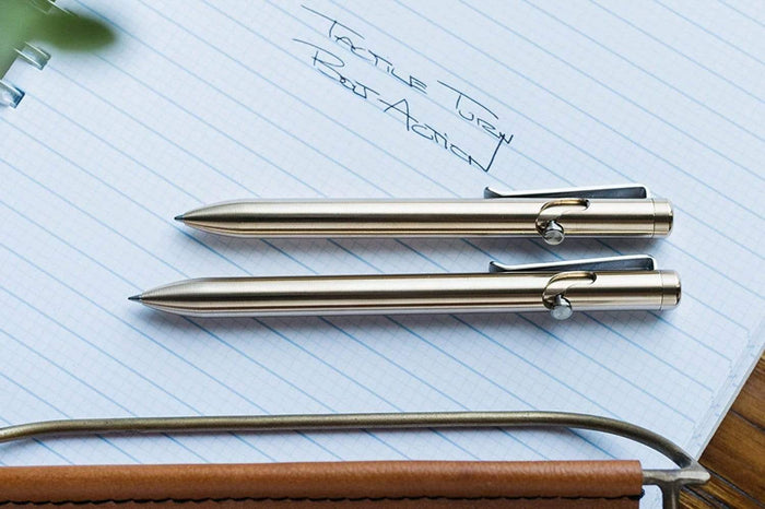 Custom Tactile Turn Bronze Bolt Action Pen - Corporate Gifts