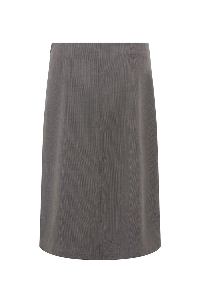Tailored Straight Grain Skirt Multi Pinstripe