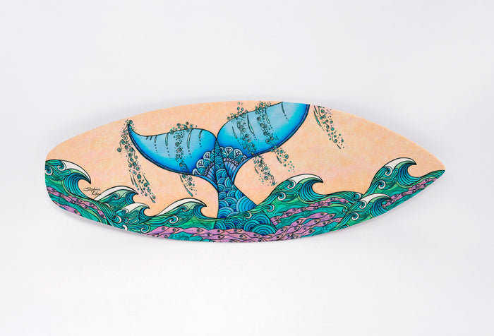 Tails of the Sea Surfboard Wall Art