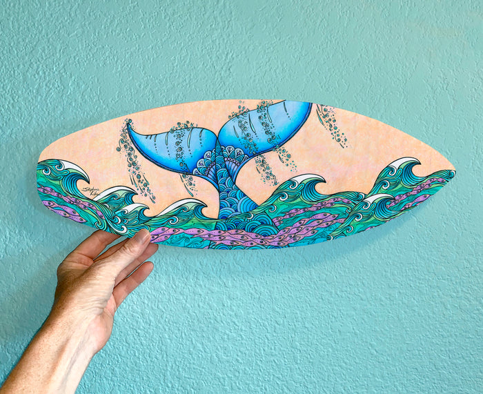 Tails of the Sea Surfboard Wall Art