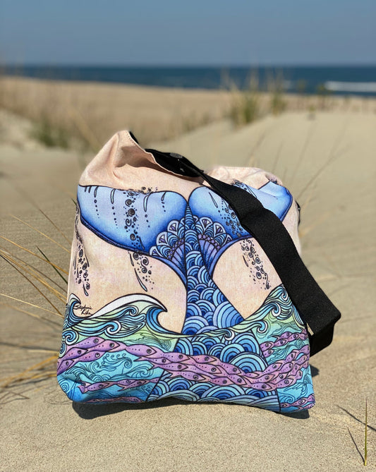 Tails of the Sea Tote Beach Bag