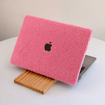 Teddy Fabric MacBook Case - Barbie Pink