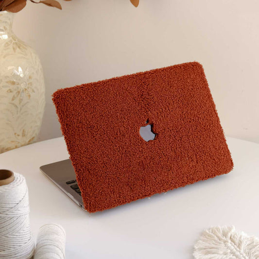 Teddy Fabric MacBook Case - Brown