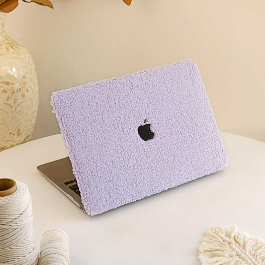Teddy Fabric MacBook Case - Violet