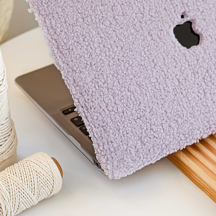 Teddy Fabric MacBook Case - Violet