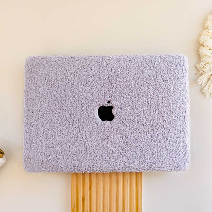 Teddy Fabric MacBook Case - Violet