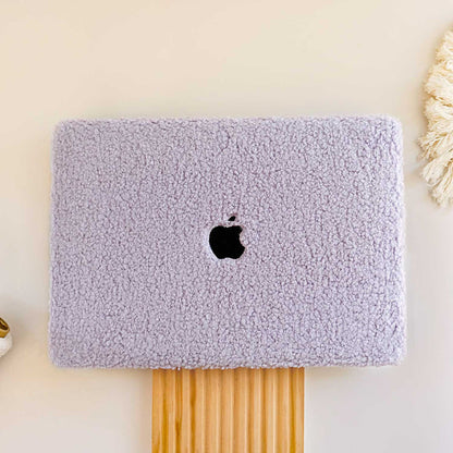 Teddy Fabric MacBook Case - Violet