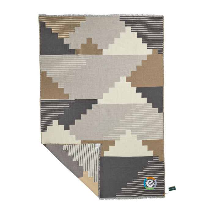 Custom tentree Organic Cotton Peaks Woven Blanket - Corporate Gifts