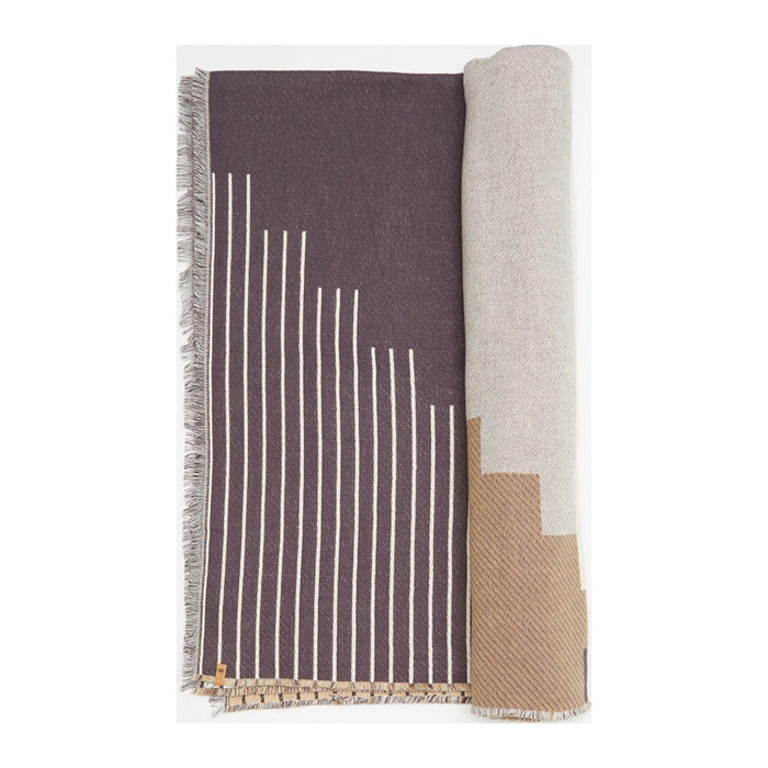 Custom tentree Organic Cotton Peaks Woven Blanket - Corporate Gifts