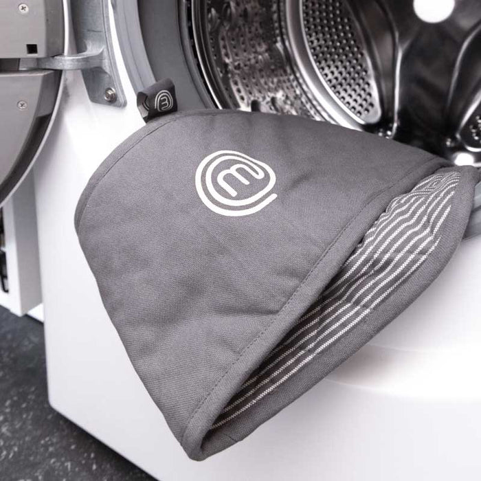 UK MASTERCHEF DOUBLE OVEN GLOVES TEXTILES EARTH TONES KITCHENWARE