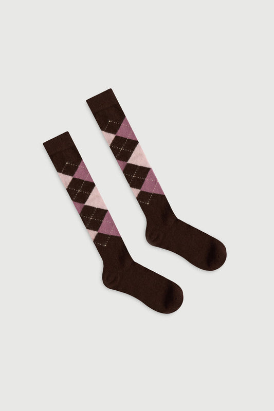 The Argyle Socks Brown