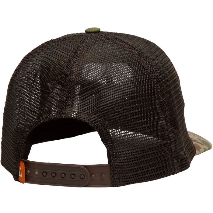 The Landmark Project Smokey Camo 5-Panel Trucker Hat - Duck Camo