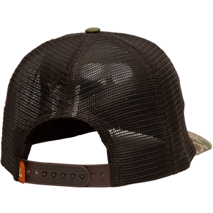 The Landmark Project Smokey Camo 5-Panel Trucker Hat - Duck Camo