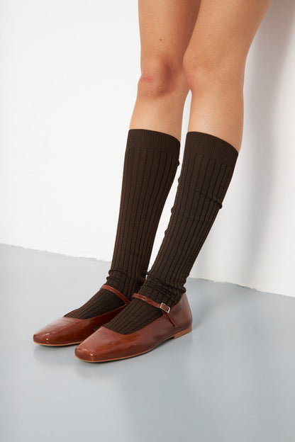 The Long Socks Brown