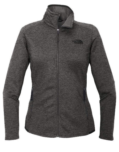 TNF Dark Grey Heather / SM Custom The North Face Ladies Skyline Full-Zip Fleece Jacket - Corporate Gifts