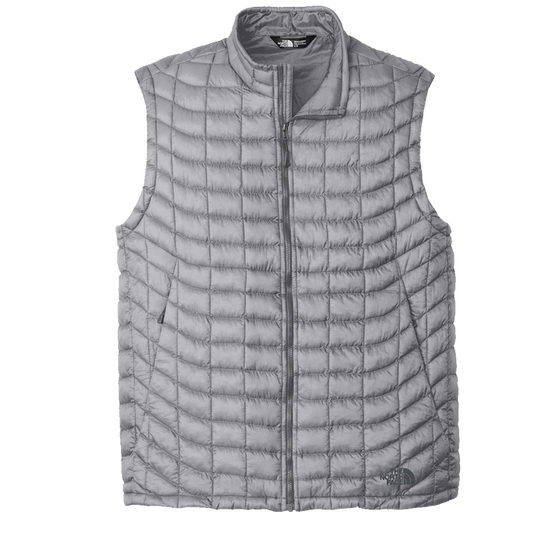 Mid Grey / SM Custom The North Face Men's ThermoBall Trekker Vest - Corporate Gifts