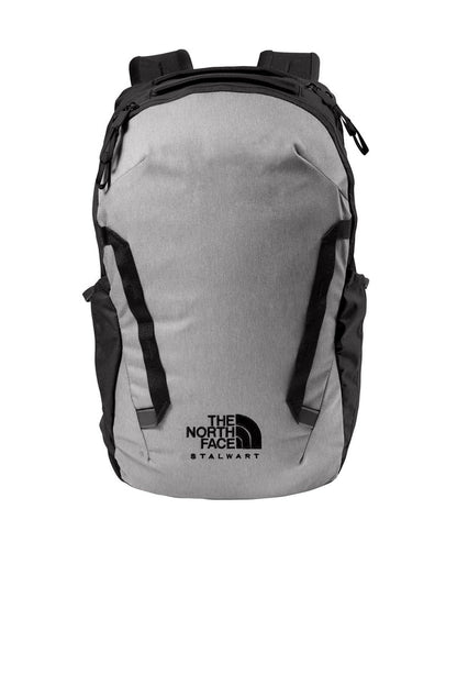 Mid Grey Dark Heather / TNF Black Custom The North Face Stalwart Backpack - Corporate Gifts