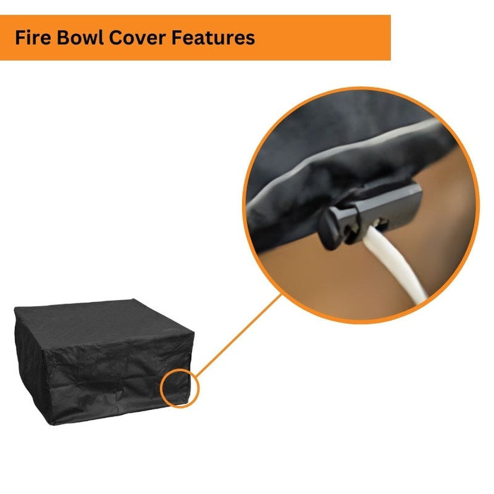 The Outdoor Plus Square Fire Bowl Canvas Cover