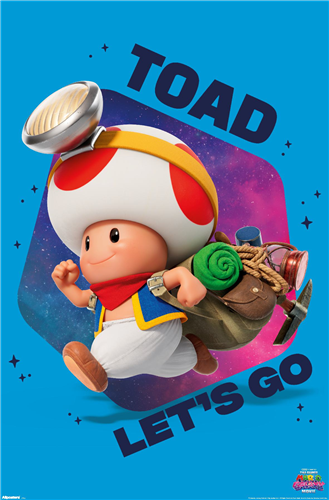 The Super Mario Galaxy Movie - Toad Let's-A Go! Poster
