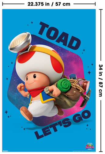 The Super Mario Galaxy Movie - Toad Let's-A Go! Poster