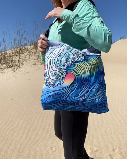 The Wave Tote Beach Bag