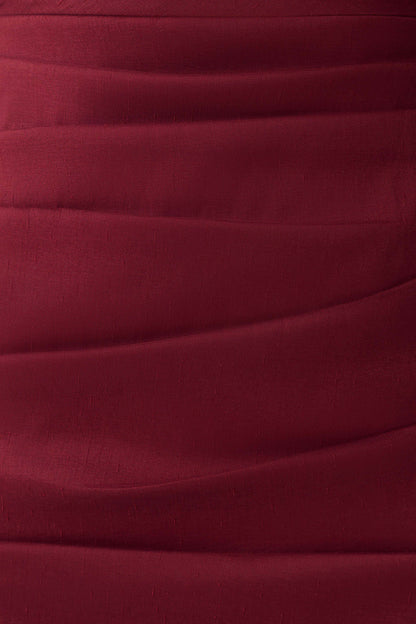 Thelma Bardot Maxi Dress - Wine