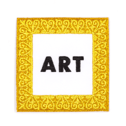 These Are Things - Art Embroidered Iron-On Patch: 2.5" wide