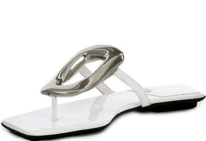 Stylish Buckle flip flop