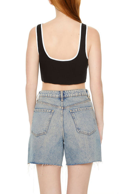 Tie-Front Crop Top