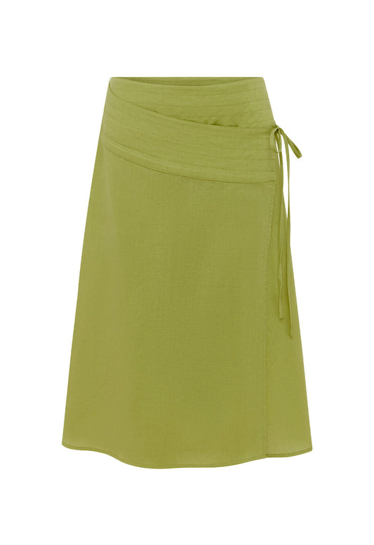 Tie-Waist Skirt Pistacchio