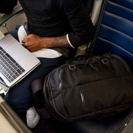 Jet Black Custom Timbuk2 Never Check Expandable Backpack - Corporate Gifts
