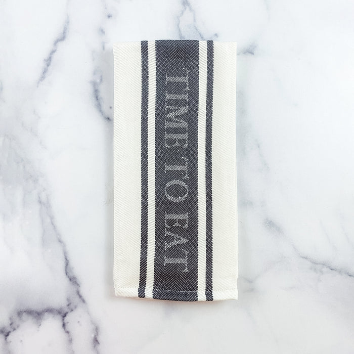 Time to Eat Jacquard Towel