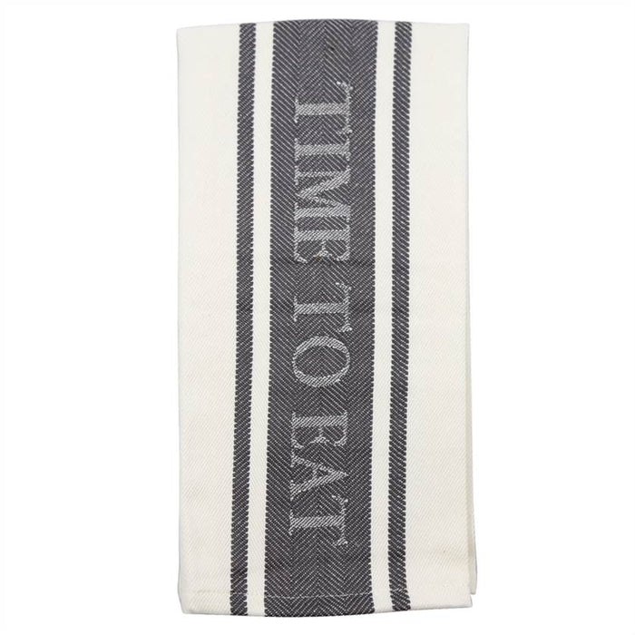 Time to Eat Jacquard Towel