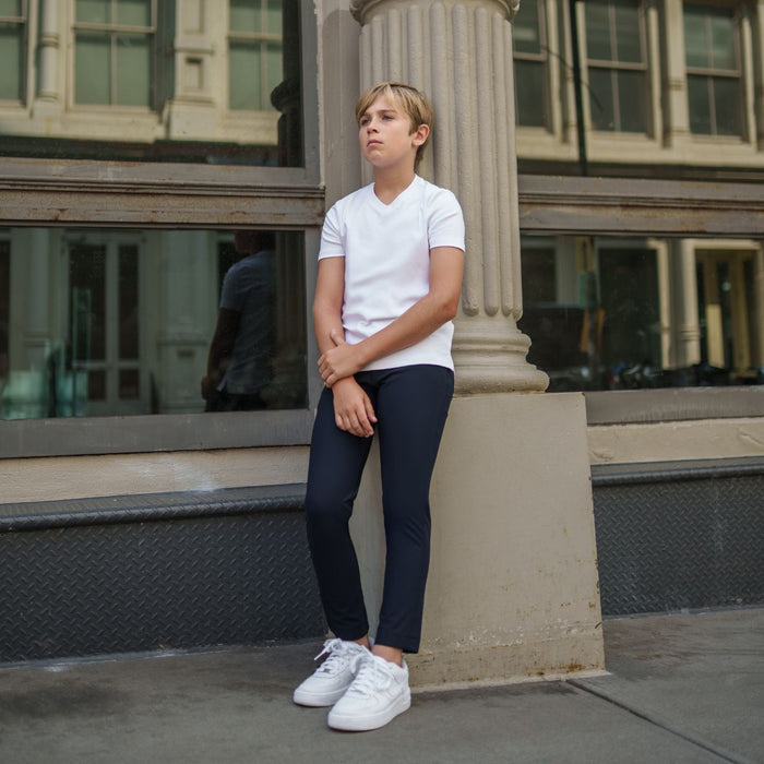 T.O. Boy's 5-Pocket Performance Pants - Blue