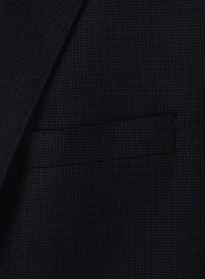 T.O. Boy's TR Fashion Peak Lapel Suit - Navy on Black