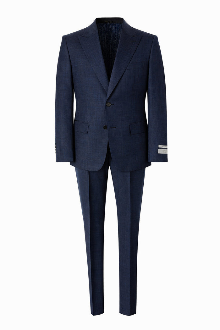 T.O. Boy's TR Fashion Peak Lapel Suit - Navy