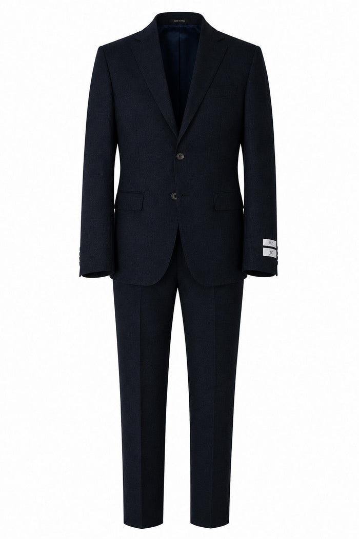 T.O. Boy's TR Fashion Textured  Suit - Midnight Navy