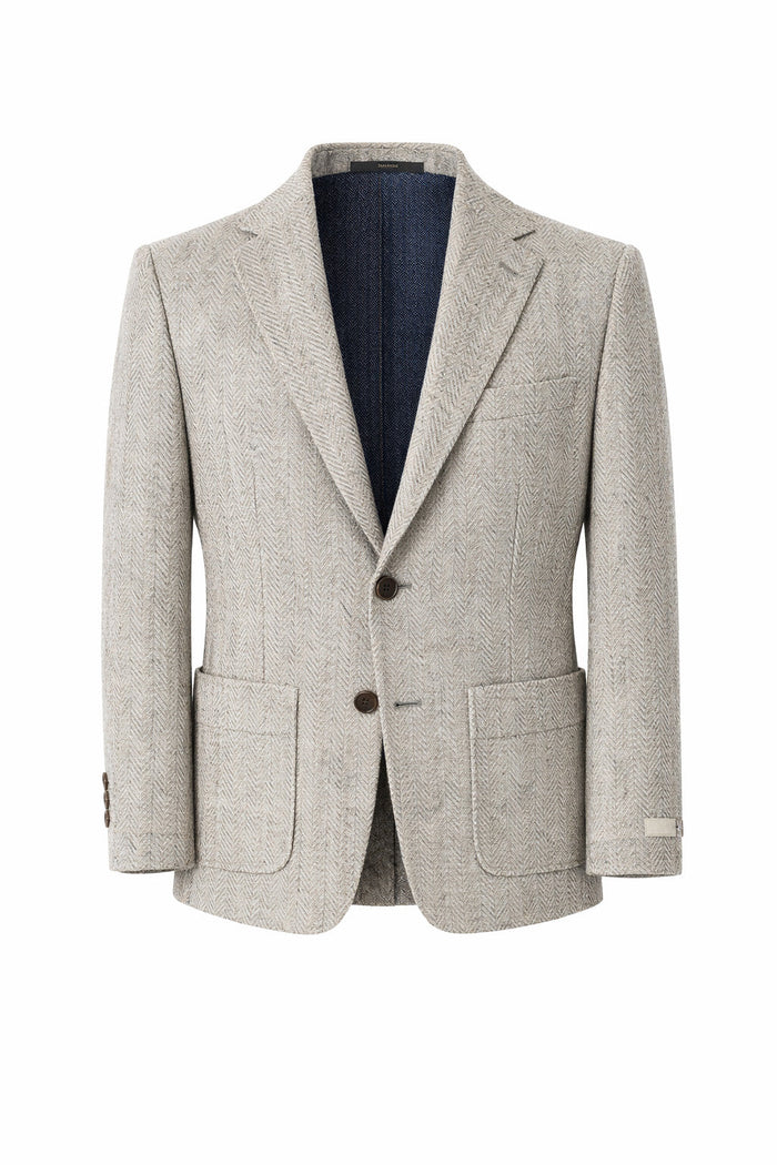 T.O. Boy's TR Patched Pocket Fashion Blazer - Beige