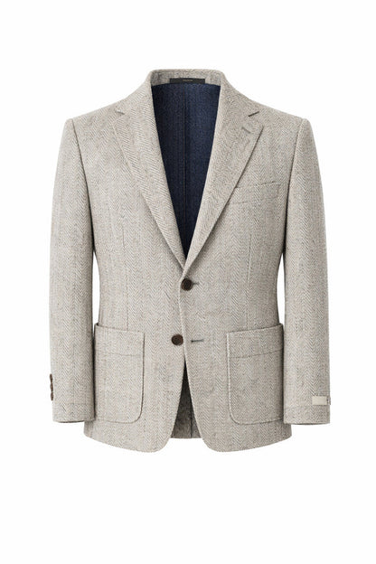 T.O. Boy's TR Patched Pocket Fashion Blazer - Beige