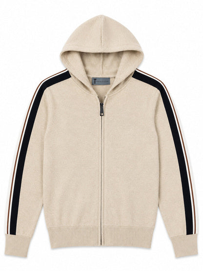 T.O. Collection Boys Full Zip Knit Hooded Sweater