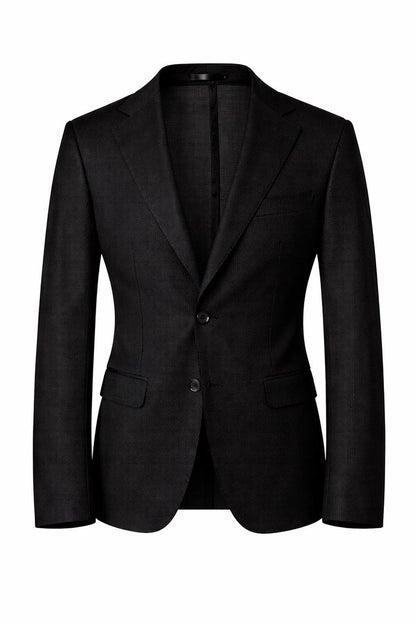 T.O Men's Cloud Blazer Jacket- Black