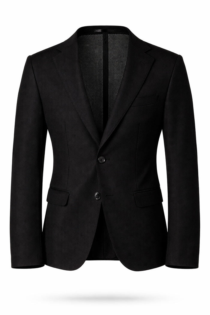 T.O Men's Cloud Blazer Jacket- Black