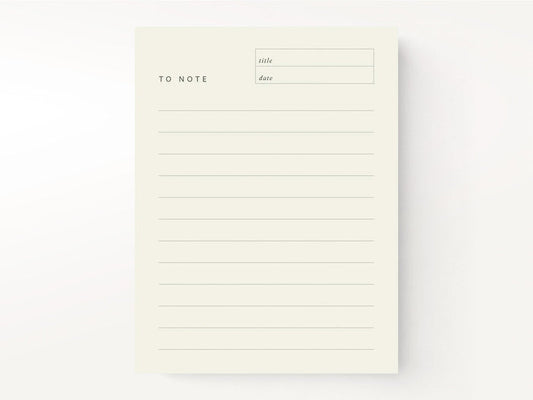 To Note Block Notepad